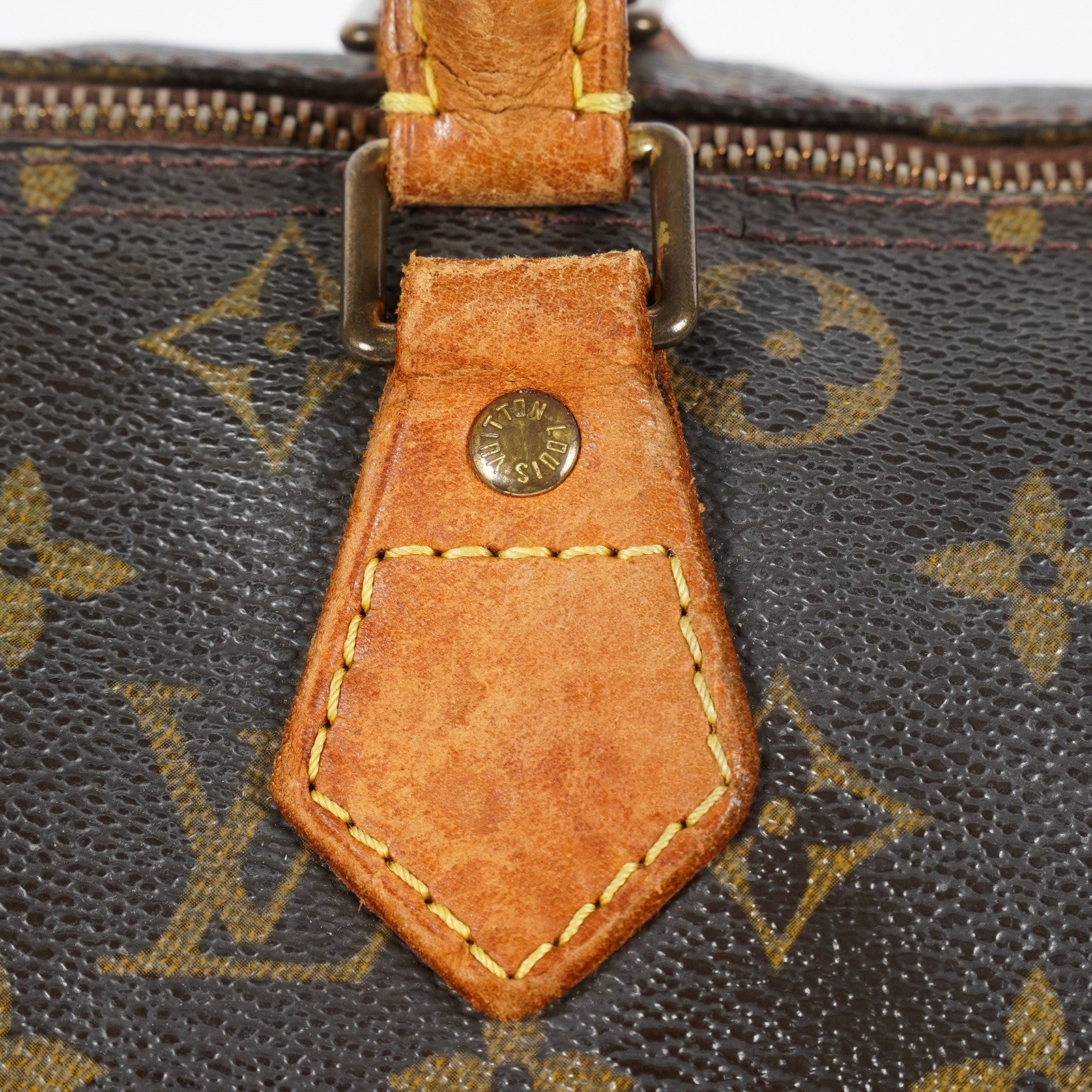 Louis Vuitton Speedy 30 M41526 Monogram Canvas Bag Brown Vintage 07A064118408