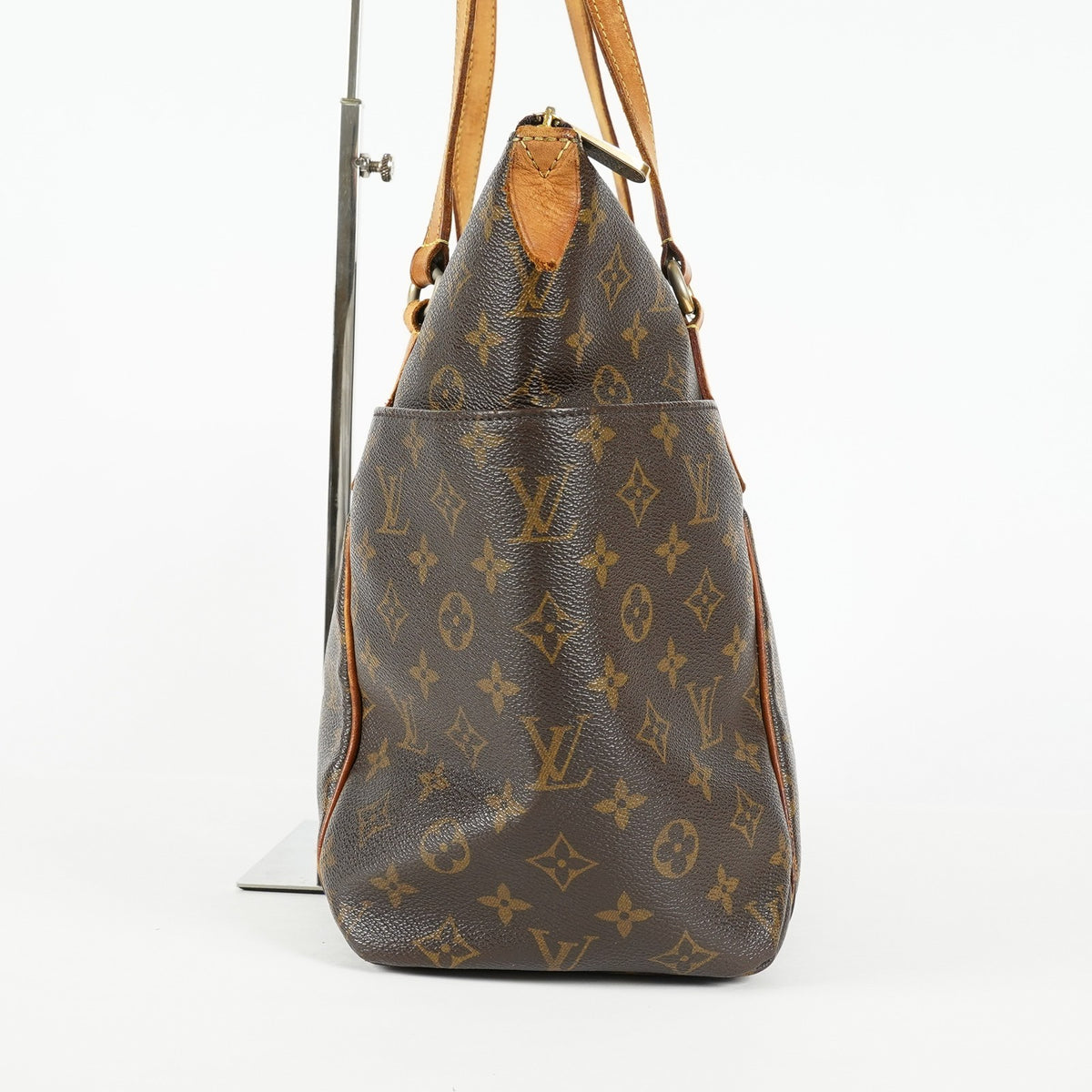 Louis Vuitton Totally MM M56689 Monogram Canvas Brown Used Tote Bag 09A033432009