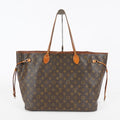 Louis Vuitton Neverfull GM M40157 Monogram Brown Canvas Tote Bag 08E274180010