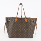 Louis Vuitton Neverfull GM M40157 Monogram Brown Canvas Tote Bag 08E274180010