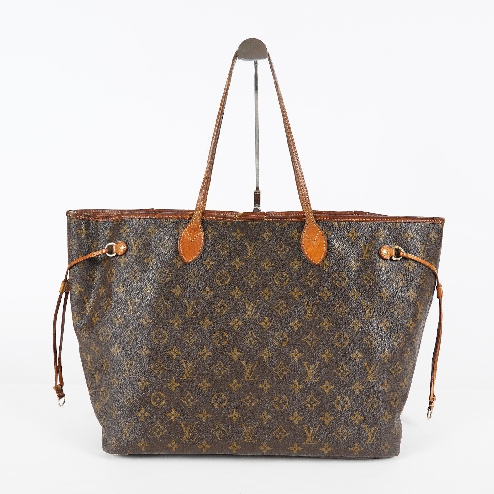 Louis Vuitton Neverfull GM M40157 Monogram Brown Canvas Tote Bag 08E274180010