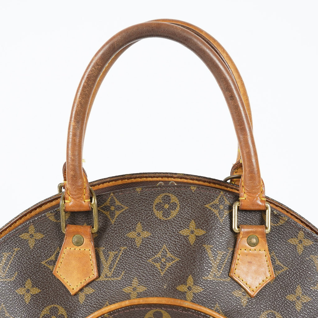 Louis Vuitton Ellipse MM M51126 Monogram Canvas Brown Used Handbag 09M363285708