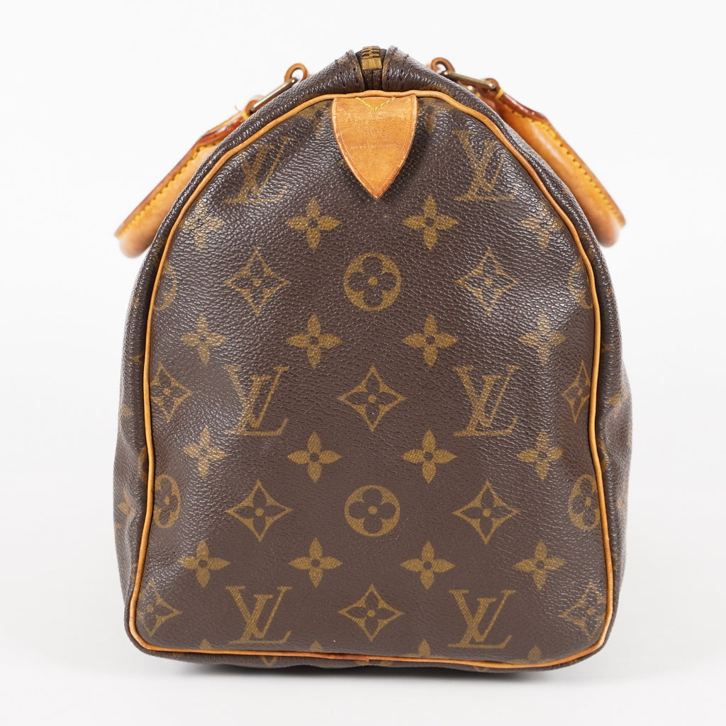 Authentic Louis Vuitton Monogram Speedy 30  Handbag M41526 vintage 05E446380016
