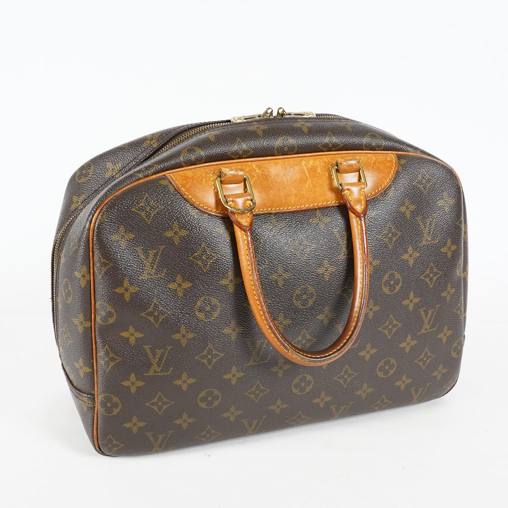 Louis Vuitton Deauville M47270 Monogram Canvas Brown Used Handbag 09M452945808