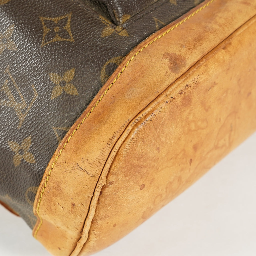 Louis Vuitton Montsouris GM M51135 Monogram Canvas Brown Backpack 09E134510011