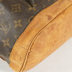 Louis Vuitton Montsouris GM M51135 Monogram Canvas Brown Backpack 09E134510011