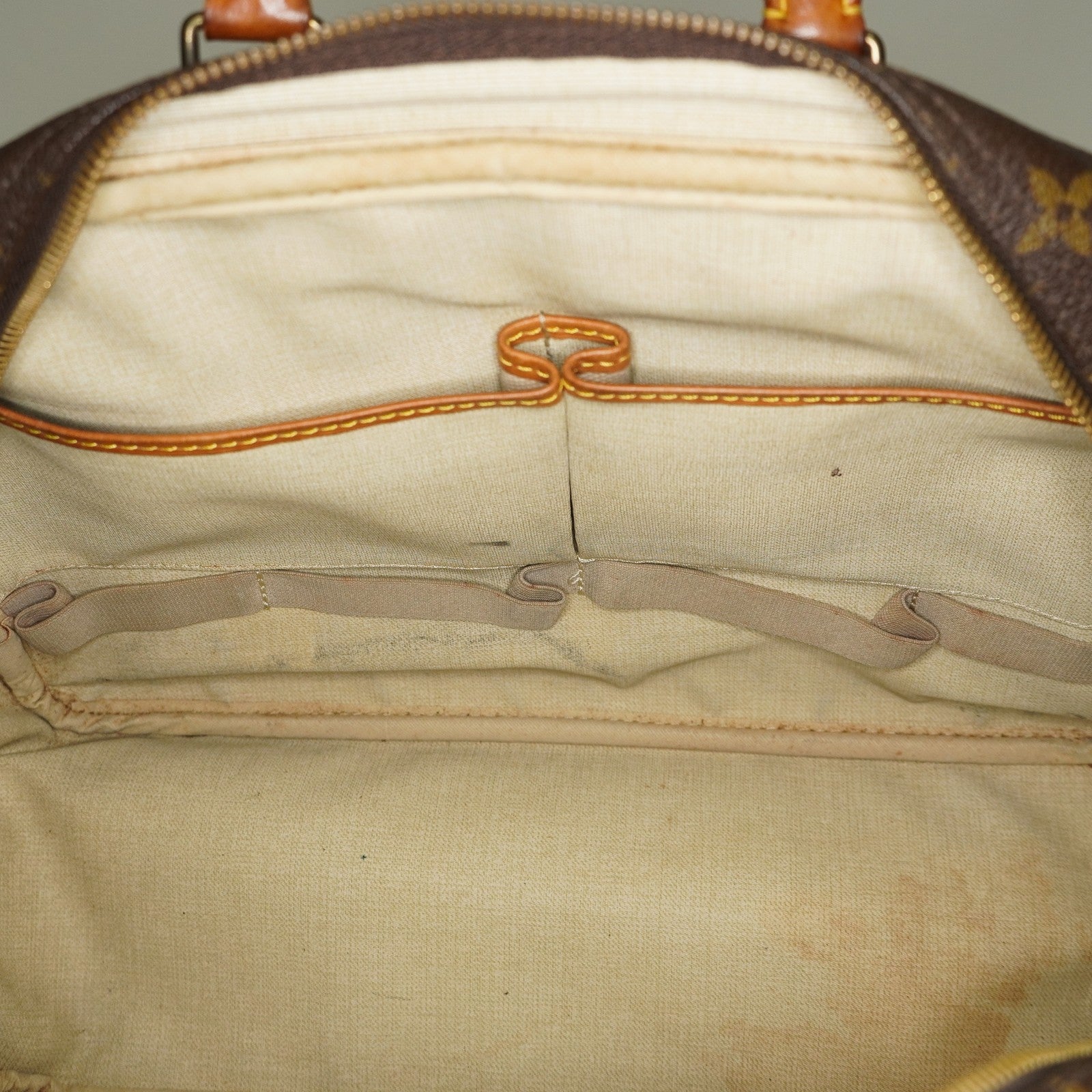 LOUIS VUITTON Deauville Handbag M47270 Monogram canvas Brown 06E092860019