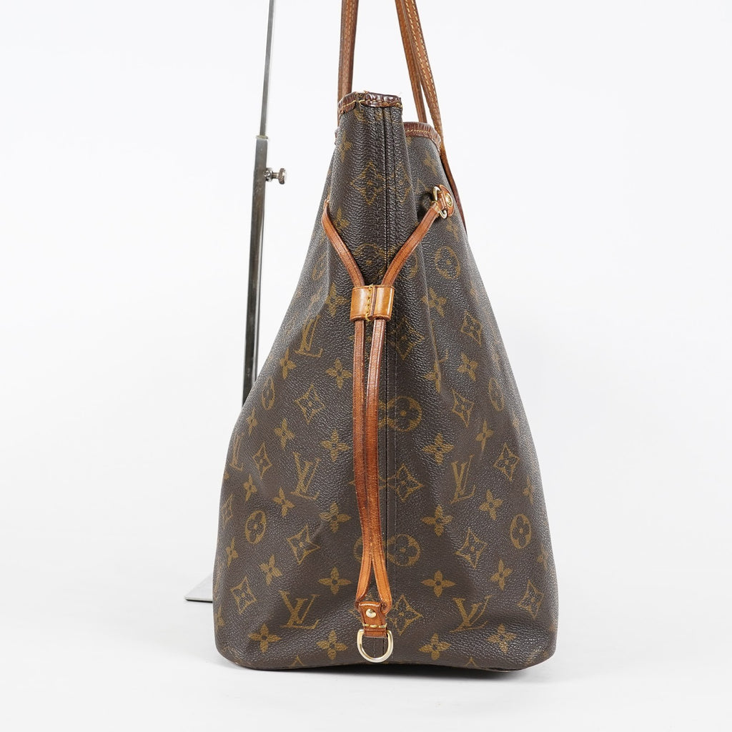 Louis Vuitton Neverfull GM M40157 Monogram Brown Canvas Tote Bag 08E274180010