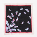 Hermes Carre 45 100% Cotton Napkin, Black with Blue, 03E13825017