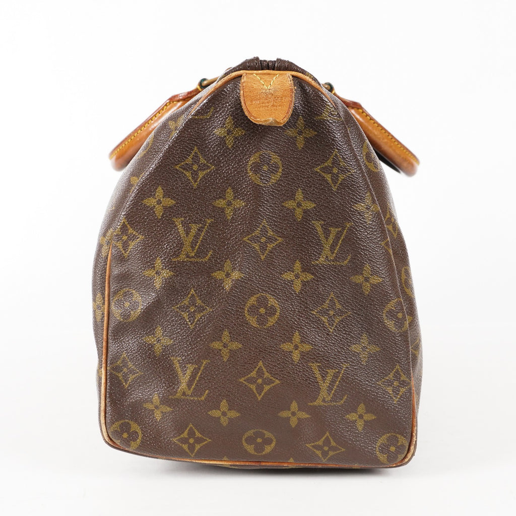Authentic Louis Vuitton Monogram Speedy 35 M41524 Handbag 01E054950021