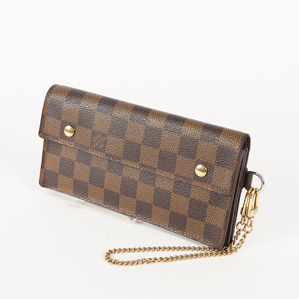 LOUIS VUITTON Portefeuille  Bifold purse N60002 Damier Ebene 03T052800009