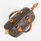 Louis Vuitton Monogram Speedy Handbag Brown Canvas Used M41528 08E2711110007