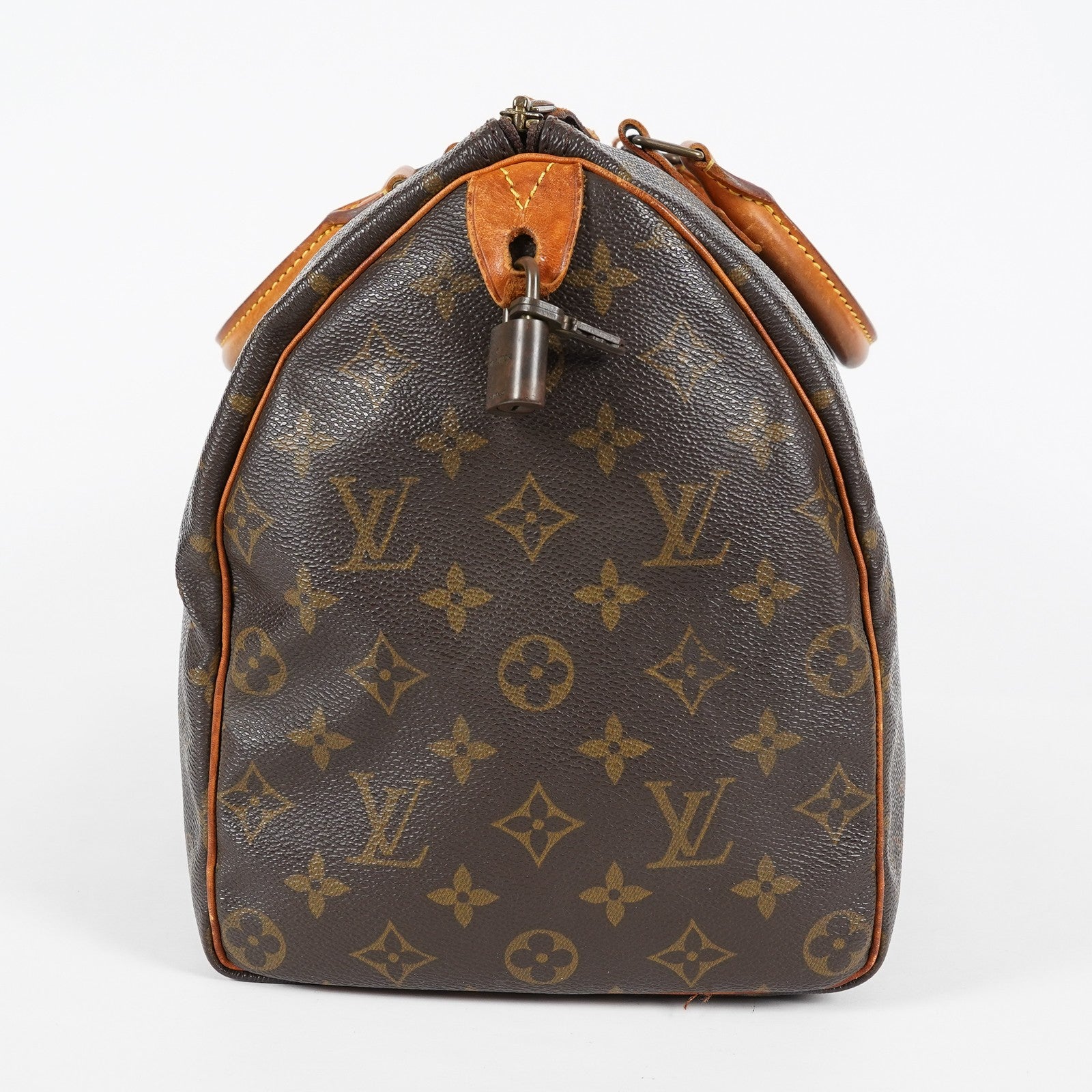 Louis Vuitton Speedy 35 M41524 Monogram Canvas Brown Used Hand Bag 07A235148031