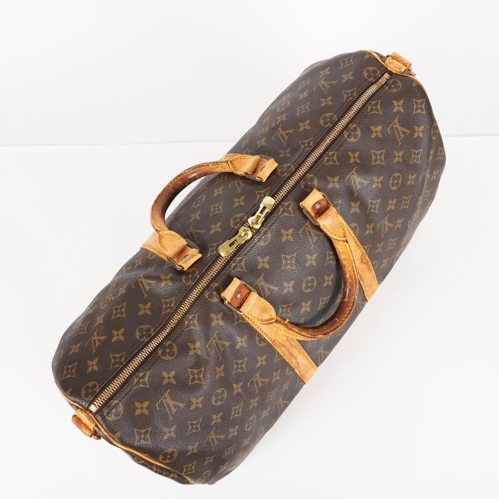 LOUIS VUITTON Keepall 50 Monogram Boston Bag Brown vintage M41426 06E133300010