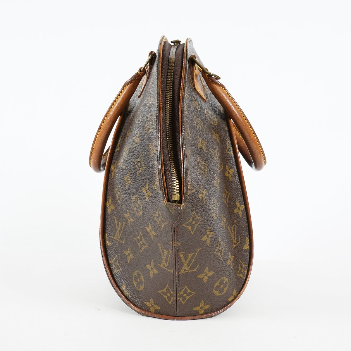 Louis Vuitton Ellipse MM M51126 Monogram Canvas Brown Used Handbag 09M383738908