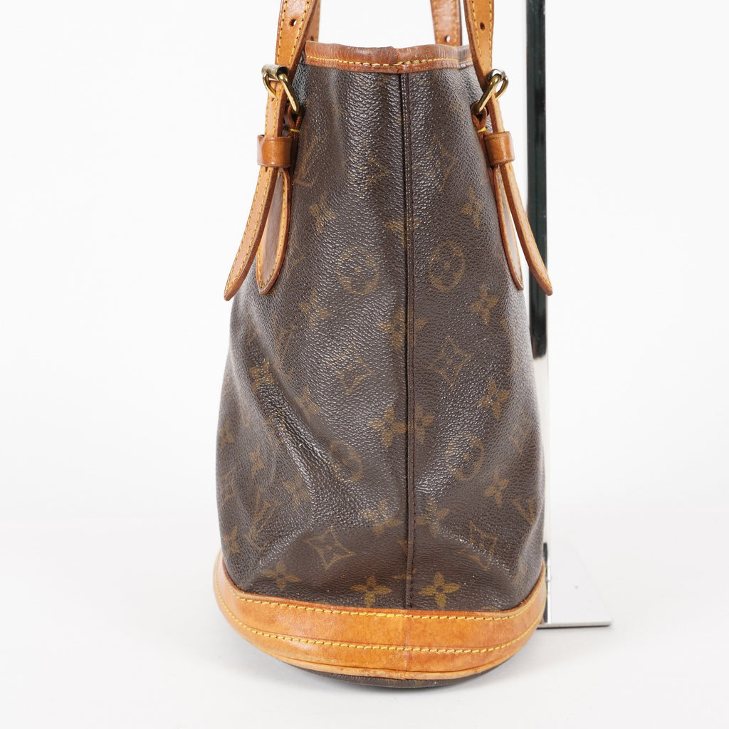 Authentic Louis Vuitton Monogram Bucket PM Shoulder Tote Bag M42238 05E112420013