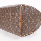 Louis Vuitton Speedy 40 M41522 Monogram Canvas Boston Handbag Brown 07A115148005