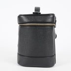 Chanel Caviar Skin Vanity Bag Top Handle 19cm Black Gold HW CC Used 08E066380006