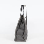 Hermes Fourre-Tout GM Gray Black Canvas Tote Bag Purse Used Vintage 08E11825007