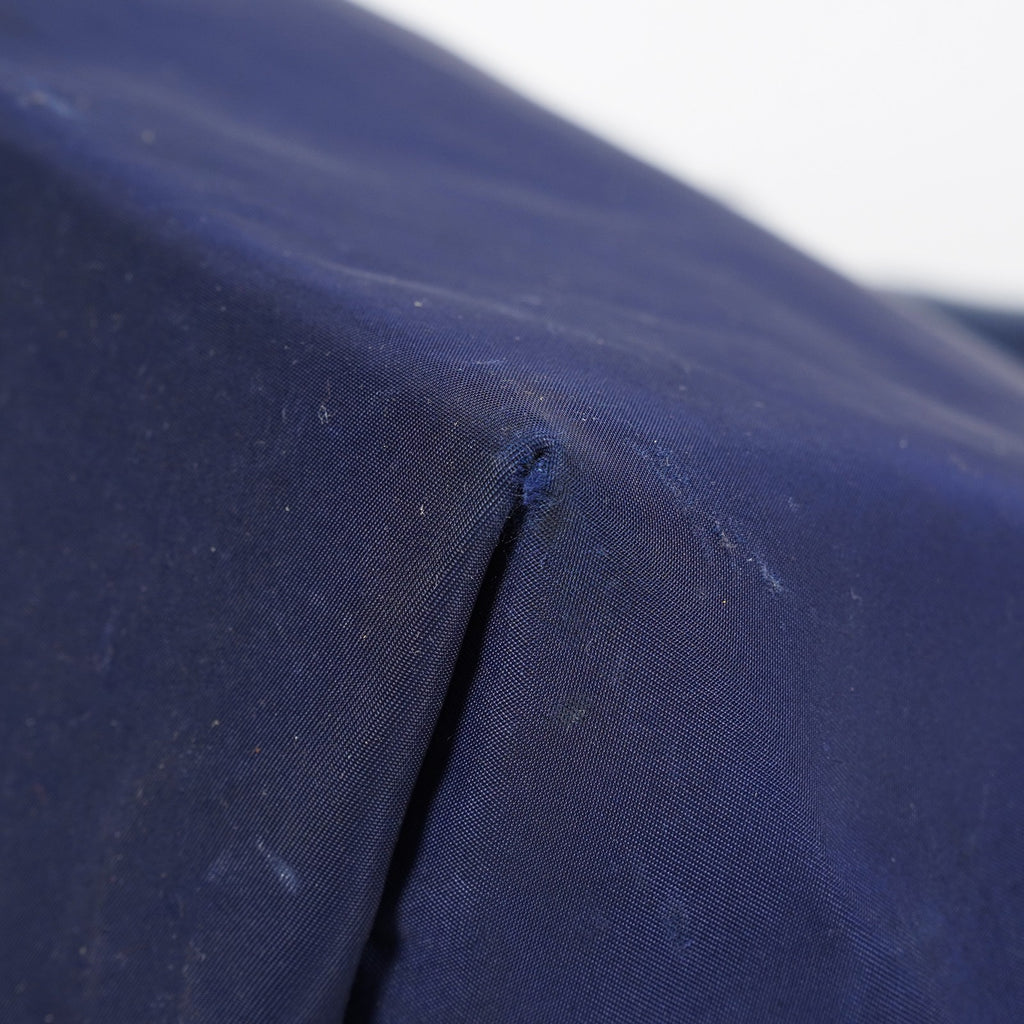 Longchamp Le Pliage Navy Nylon Long Handle Tote Shoulder Bag Used 08A06660003