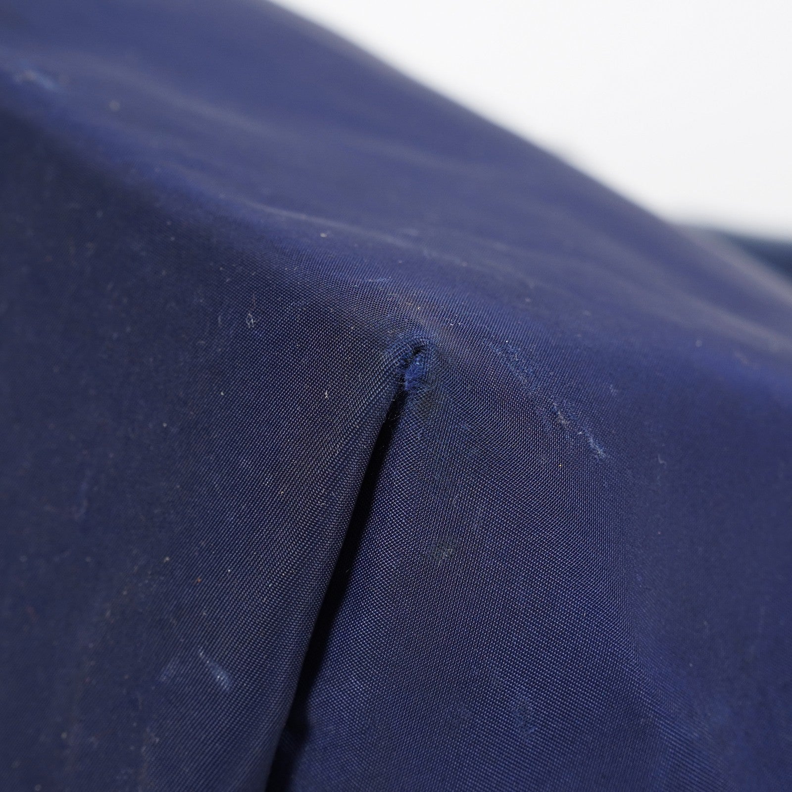 Longchamp Le Pliage Navy Nylon Long Handle Tote Shoulder Bag Used 08A06660003