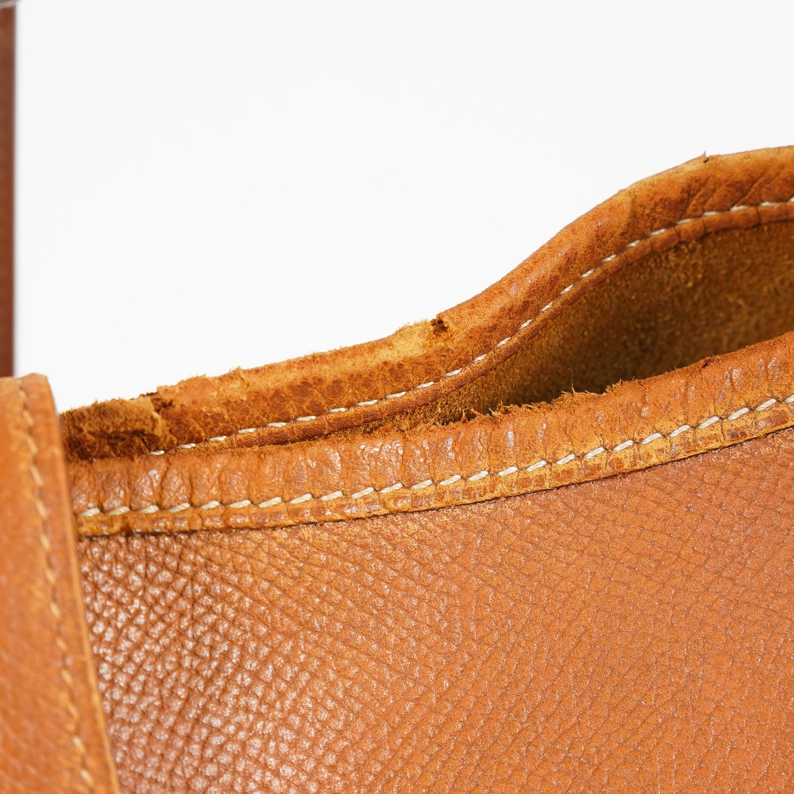 Hermes Evelyne PM Shoulder Crossbody Bag Gold Tan Clemence Leather 07E1311440010