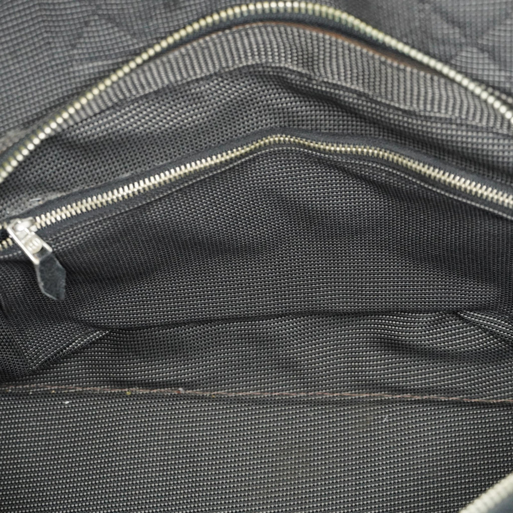 Hermes Herline MM Tote Bag Gray Canvas H Logo Used 07E20825001