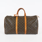 Louis Vuitton Keepall 45 Monogram Canvas Brown Duffle M41428 Used 08A143546403