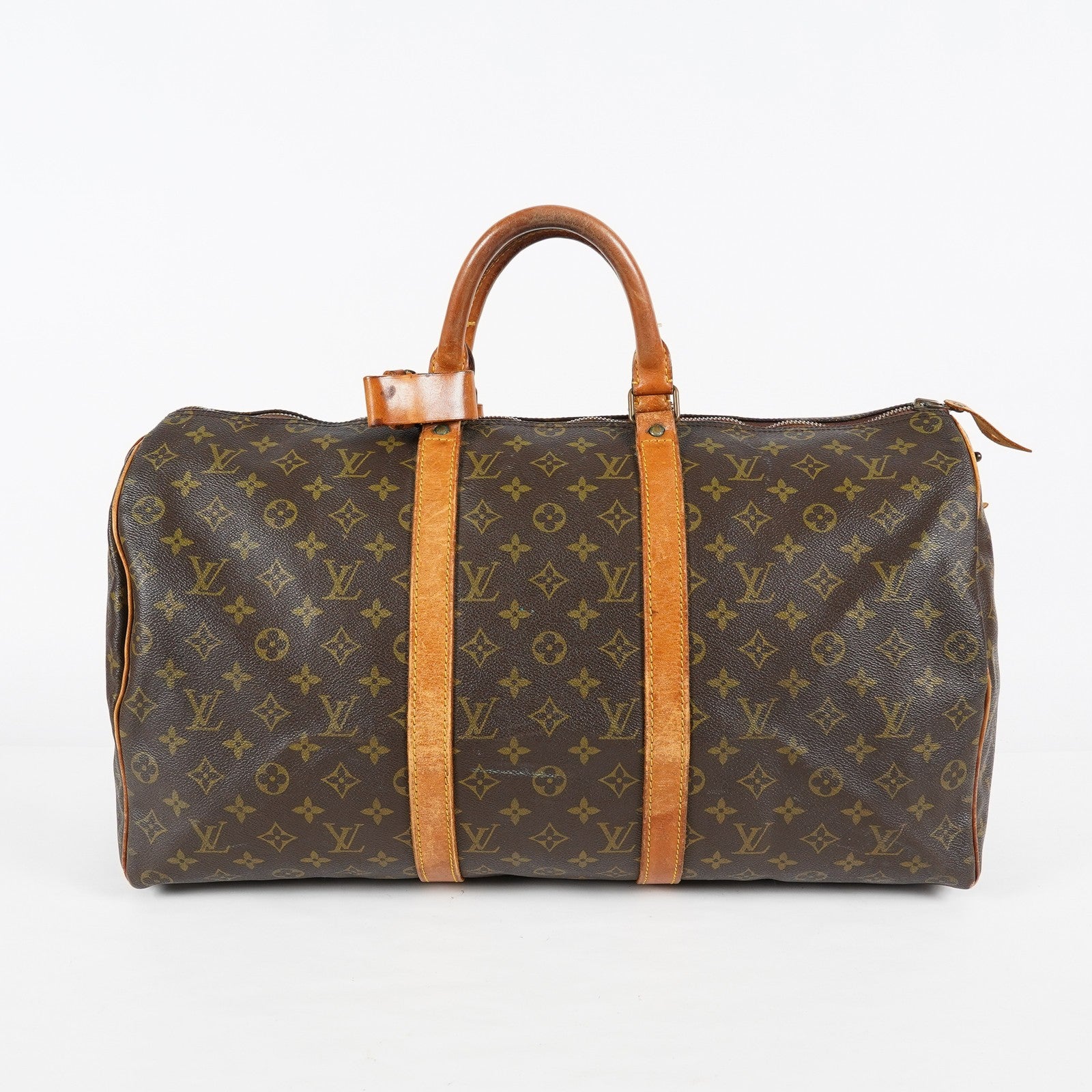 Louis Vuitton Keepall 45 Monogram Canvas Brown Duffle M41428 Used 08A143546403
