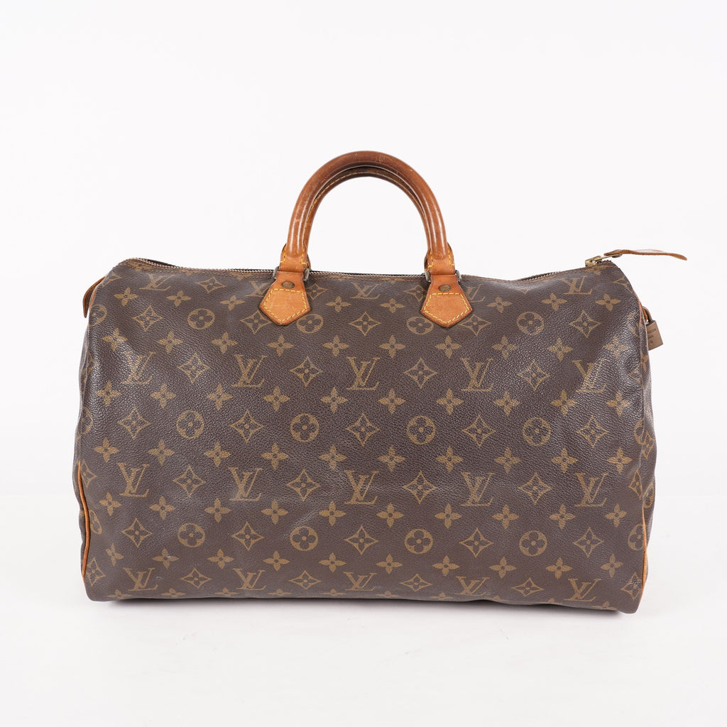 Authentic Louis Vuitton Monogram Speedy 40 Hand M41522 Boston Bag 06E094400021