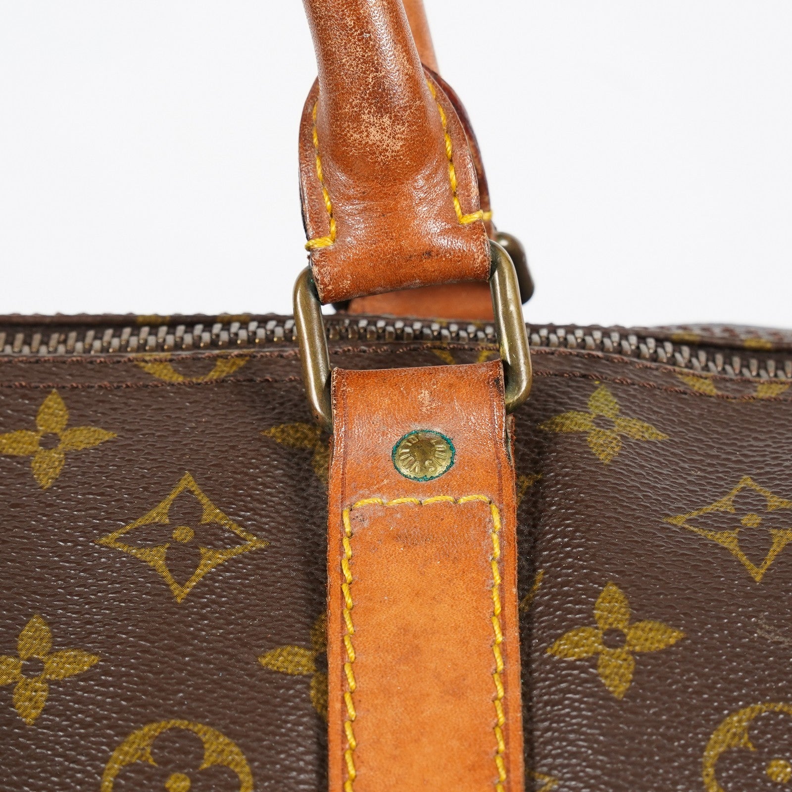 Louis Vuitton Keepall 60 M41422 Monogram Brown Duffel Bag Vintage 08E033410002