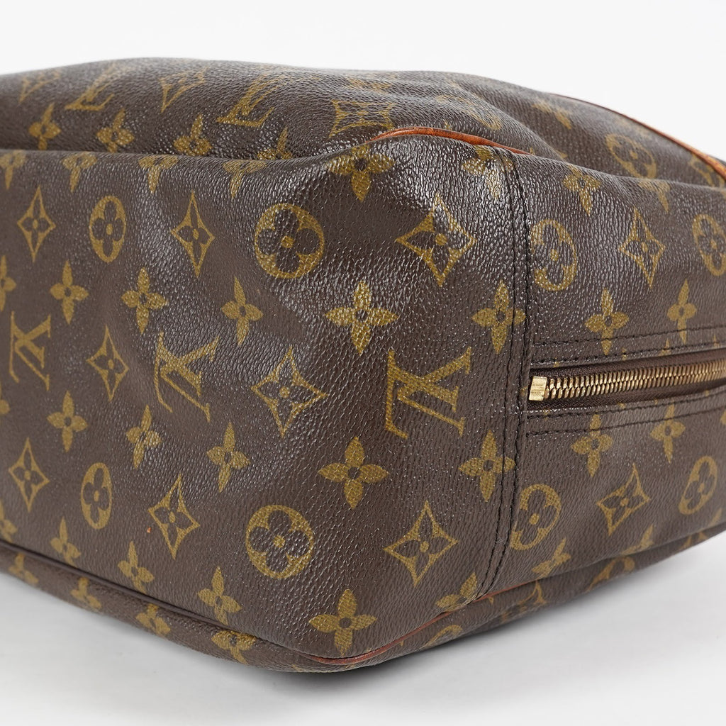 Louis Vuitton Deauville M47270 Monogram Canvas Brown Handbag Used 07E222640027