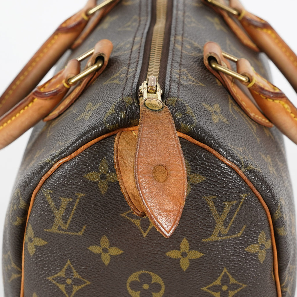 Louis Vuitton Speedy 25 Monogram Canvas Brown Handbag M41528 Used 07A047493208