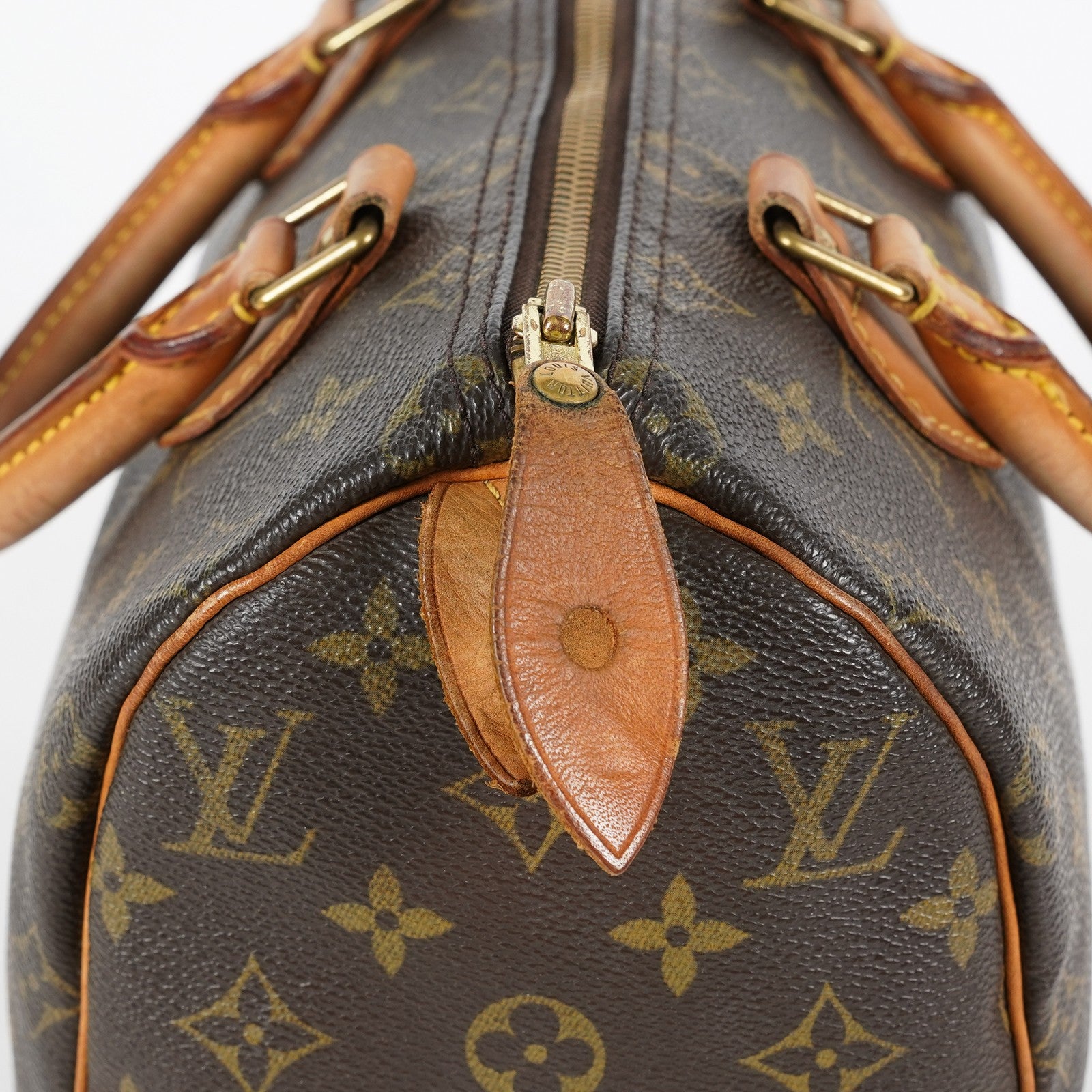Louis Vuitton Speedy 25 Monogram Canvas Brown Handbag M41528 Used 07A047493208