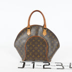 Louis Vuitton Ellipse MM M51126 Monogram Canvas Brown Used Handbag 09M383738908