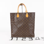 LOUIS VUITTON Sac Plat Handbag Monogram Canvas Brown M51140 06E092310012
