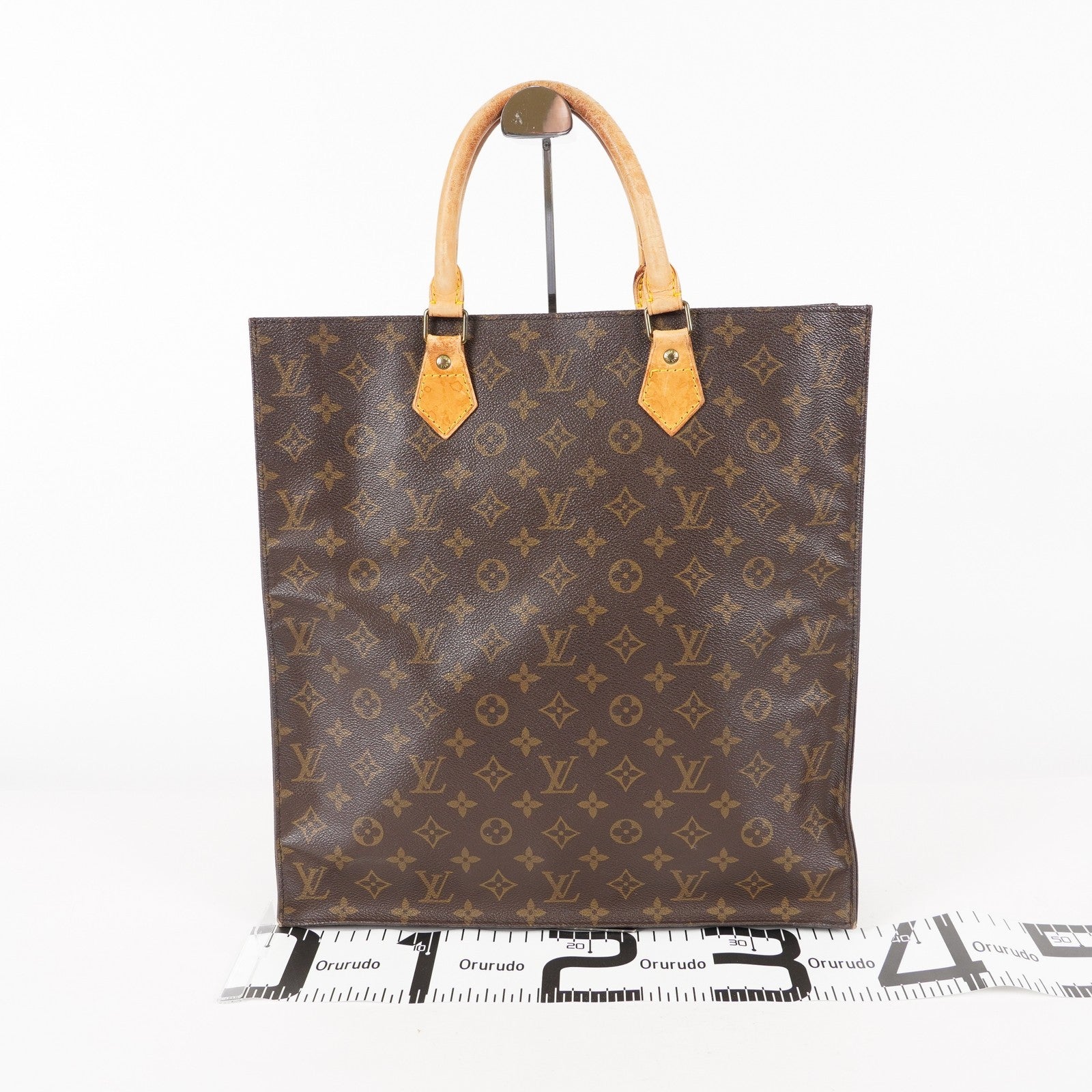 LOUIS VUITTON Sac Plat Handbag Monogram Canvas Brown M51140 06E092310012
