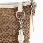 Coach Purse Logo Signature Handbags WhiteLEATHER DUFFLE HOBO  XY172