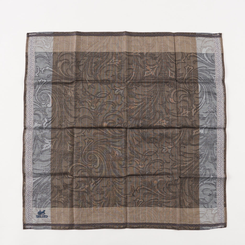 LUXURY CELINE BANDANA / HANDKERCHIEF Brown Women XY205