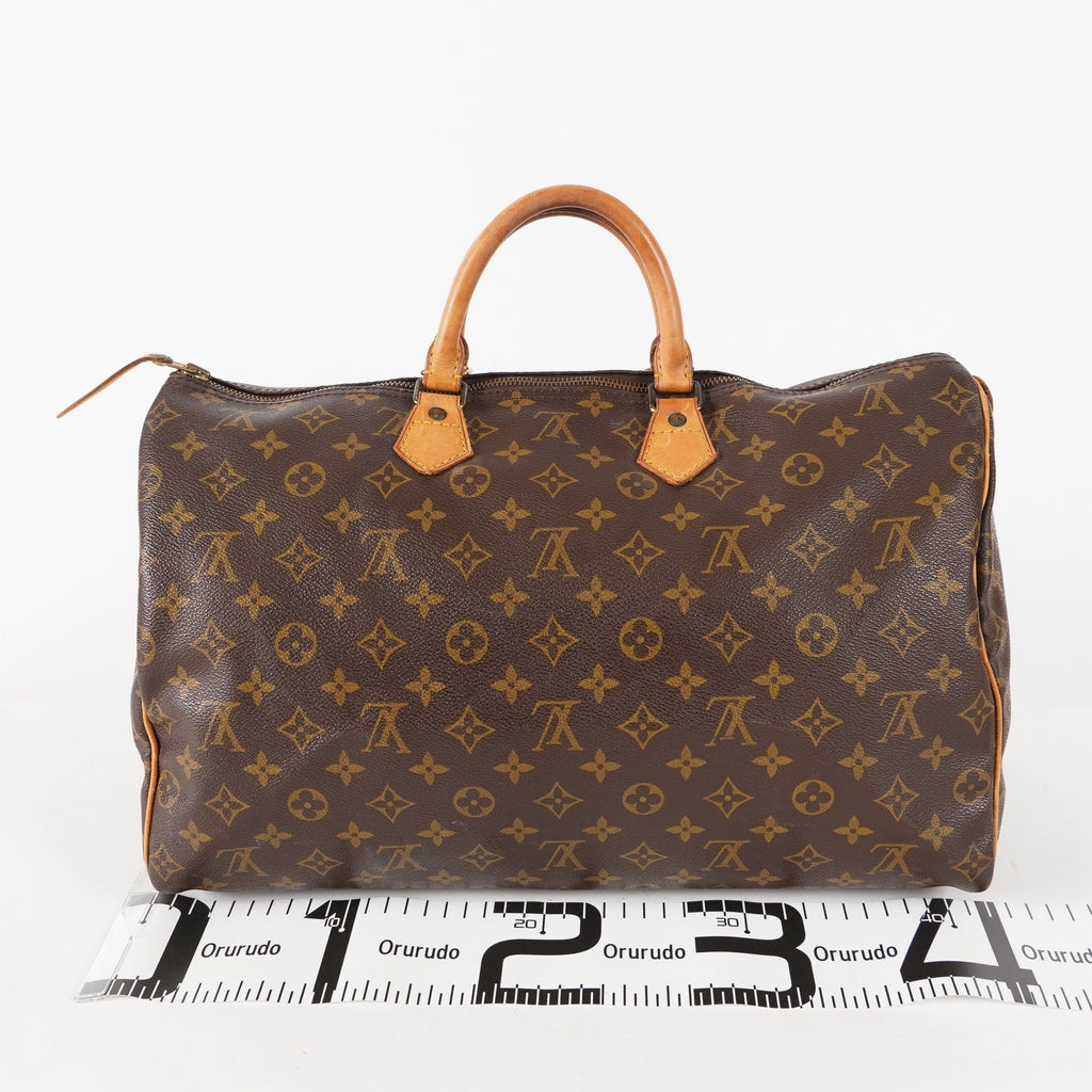 Authentic Louis Vuitton Monogram Speedy 40 M41522 Hand Boston Bag 03E476380011