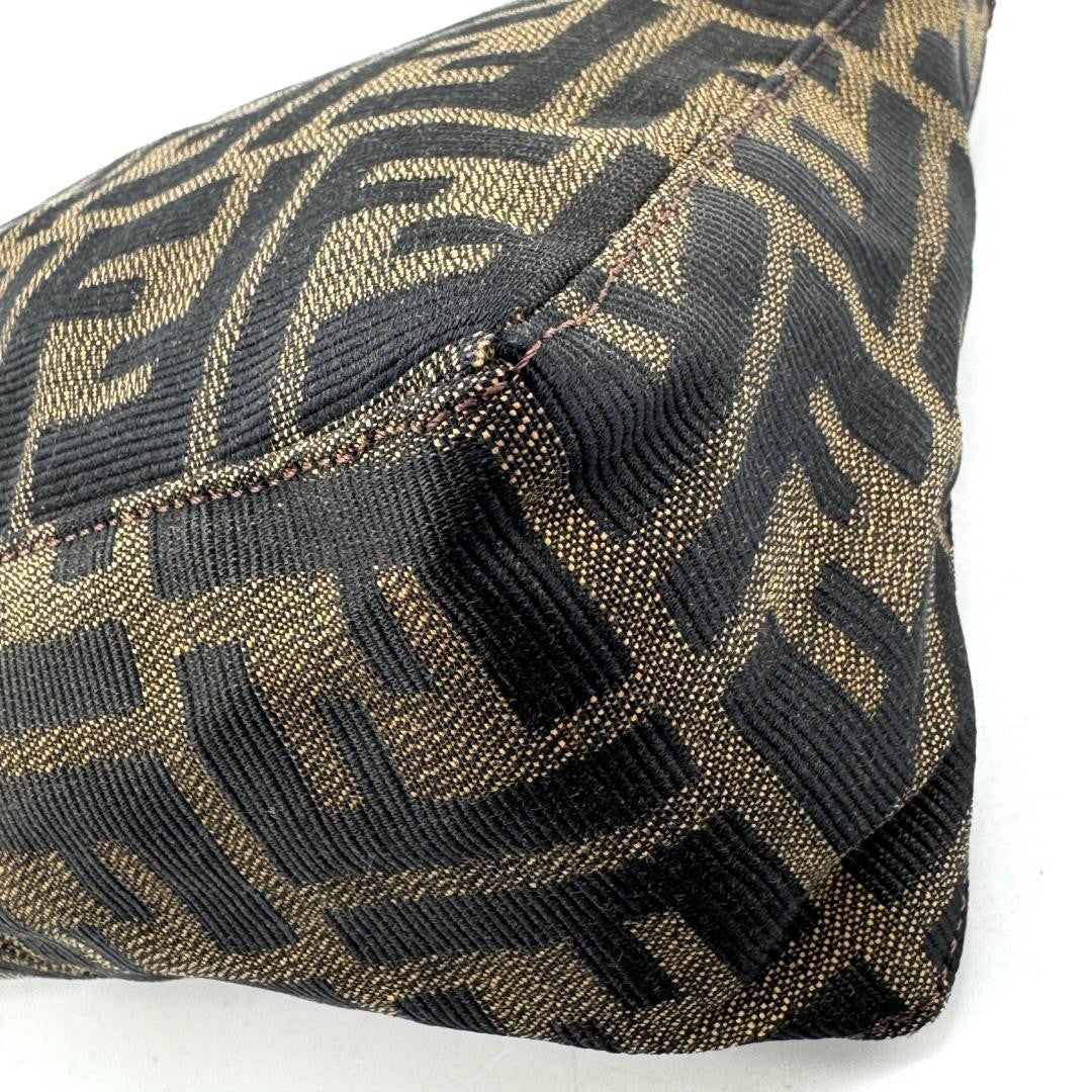 Fendi Zucca Accessory Pouch Shoulder Bag Brown Canvas Used vintage 08M052599923