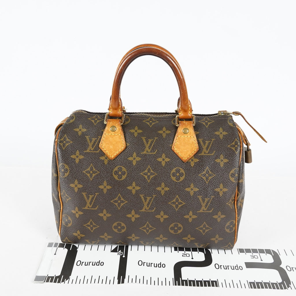 Louis Vuitton Speedy 25 M41528 Monogram Canvas Brown Used Handbag 09M346344808