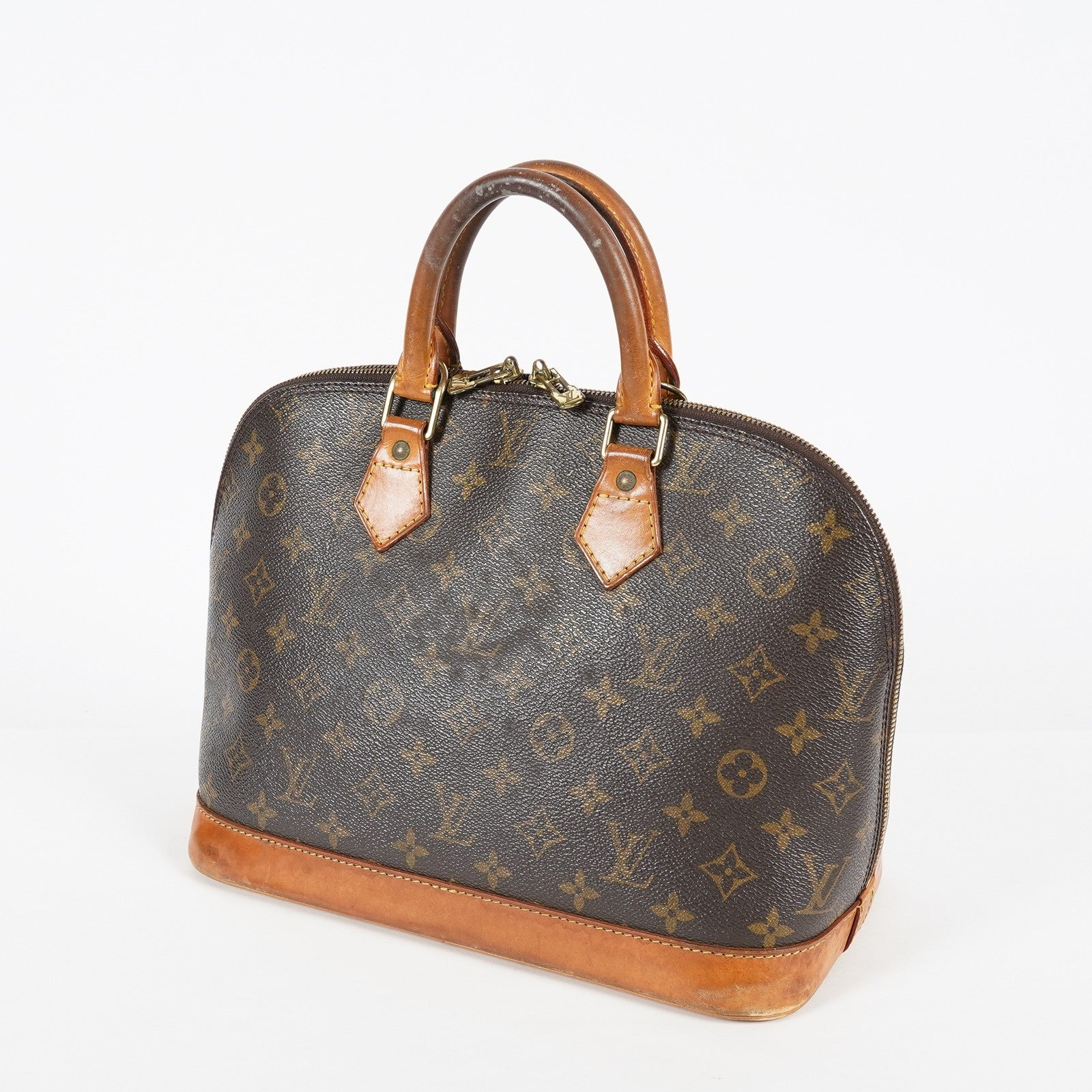 Louis Vuitton Alma PM M51130 Monogram Canvas Brown Handbag Vintage 08A333088803