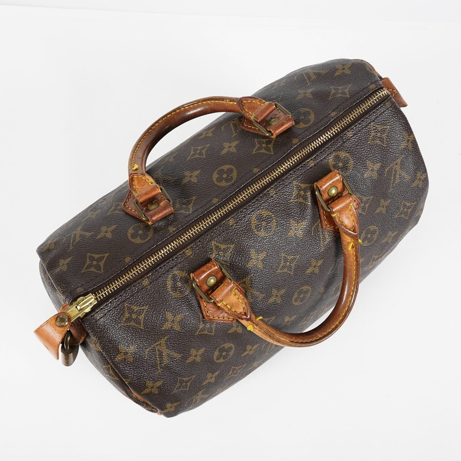 Louis Vuitton Monogram Speedy 30 Boston Handbag Brown Canvas M41526 07E124070030