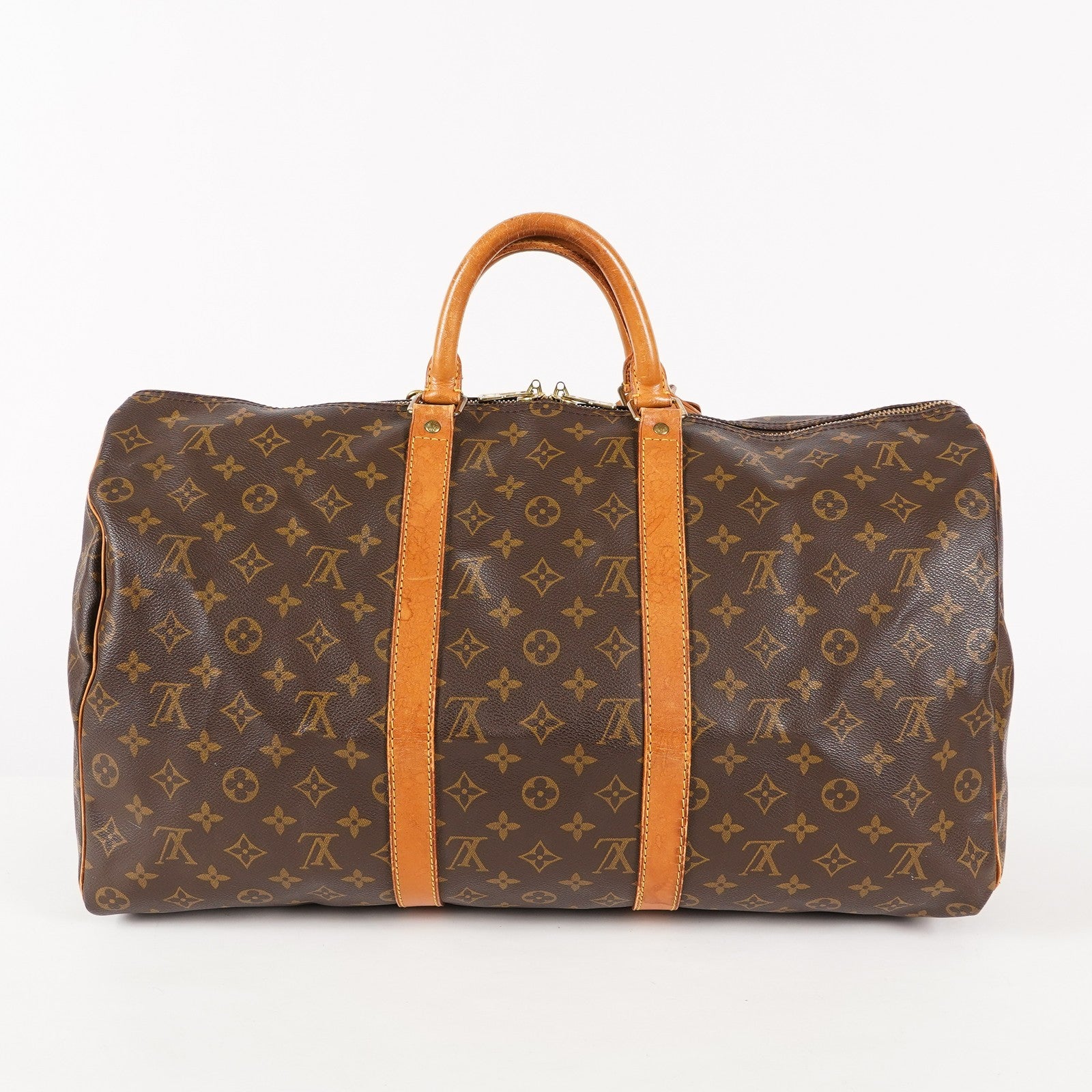 LOUIS VUITTON Keepall 50 M41426 Monogram Boston Bag Brown vintage 03T125800006