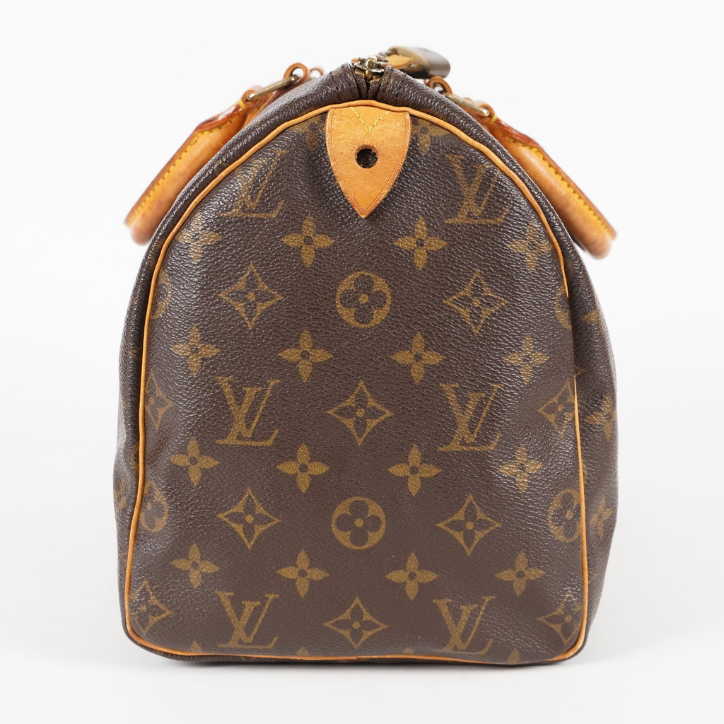 Authentic Louis Vuitton Monogram Speedy 30  Handbag M41526 vintage 05E446380016