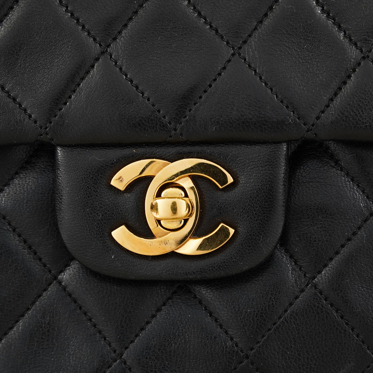 Chanel Matelasse Lambskin Double Flap 23 Black Chain Shoulder Bag 08A2358000823