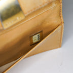 CHANEL Chocolate Bar Lambskin Camel Wallet XY199
