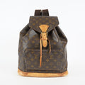 Louis Vuitton Montsouris GM M51135 Monogram Canvas Brown Backpack 09M434192108
