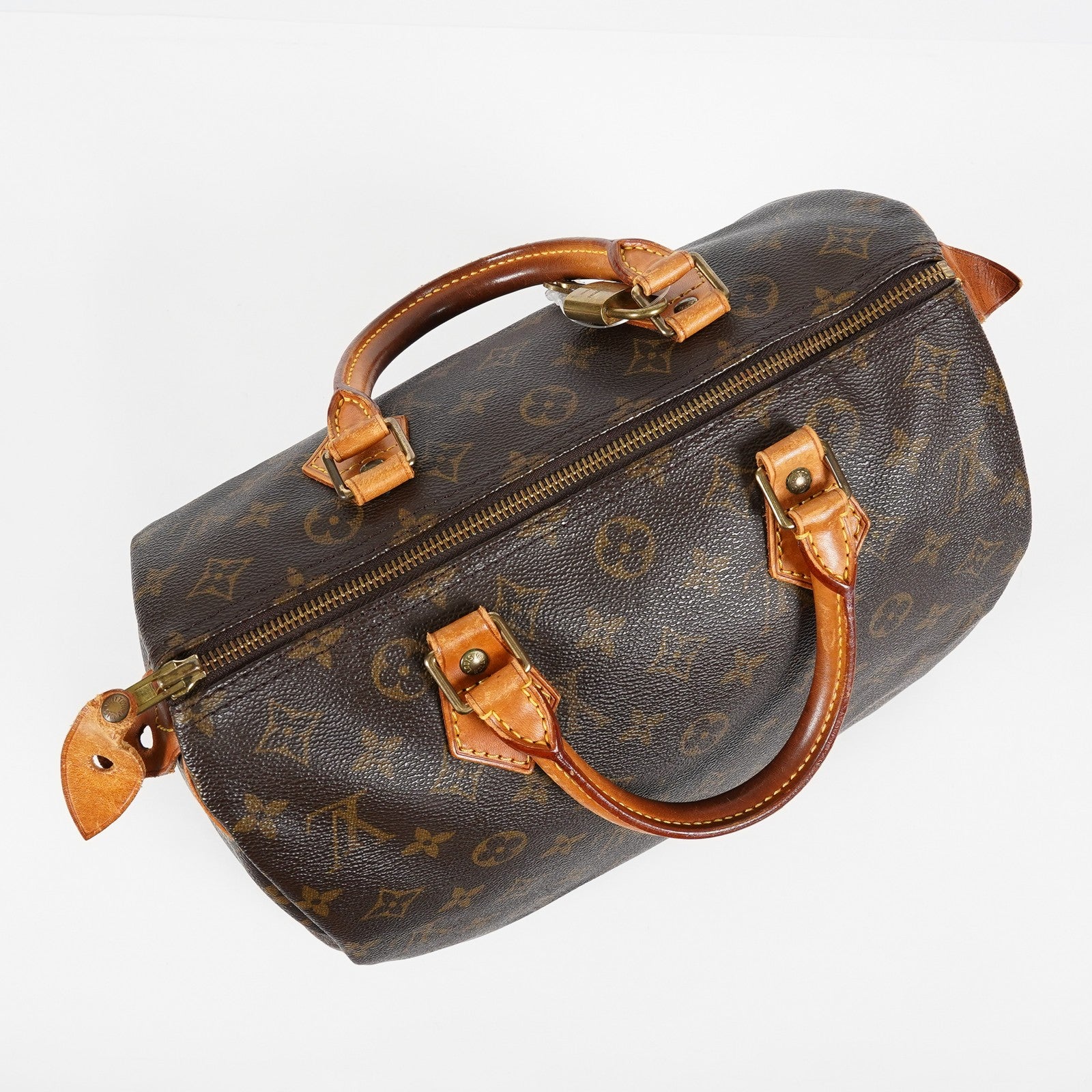 Louis Vuitton Monogram Speedy 30 Boston Handbag Brown Canvas M41526 07E067040029